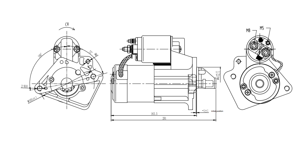 BOGIJNS CHOICE Startmotor / Starter (9001-71LAP)