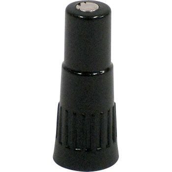 VERLENGVENTIEL KUNSTSTOF ZWART 19MM (3/4) (1ST)