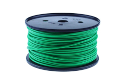 ENKELADERIGE KABEL PVC 0,35MM2 GROEN (1M-100/ROL)