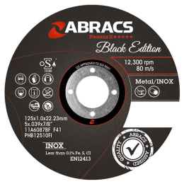 ABRACS BLACK EDITION 115 MM X 1,0 MM X 22 MM INO