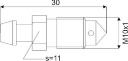 REMONTLUCHTINGSNIPPEL M10X1X30MM SW11 (1ST)