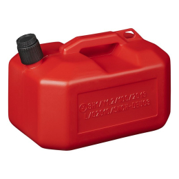 JERRYCAN KUNSTSTOF UN-GEKEURD ROOD 10 LITER LAAG M