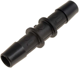 SLANGVERBINDER ZWART RECHT 10MM (1ST)