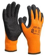 WINTER HANDSCHOEN ORANJE/ZWART MET LATEX GRIP MT11