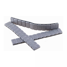 KLEEFGEWICHTEN ZILVER GECOAT FE-VZ 12X5 GR(100ST)