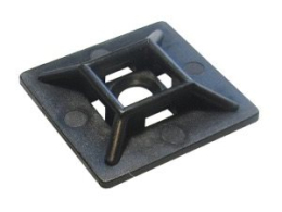 PLAKZADELS ZWART 12X12MM (10ST)