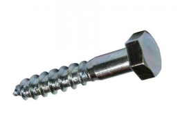 HOUTDRAADBOUT ELECTROLITISCH VERZINKT M8X70 (5ST)