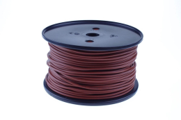 ENKELADERIGE KABEL PVC 0,35MM2 BRUIN (1M-100/ROL)