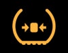 Verandering in bandenspanning dashboard lampje