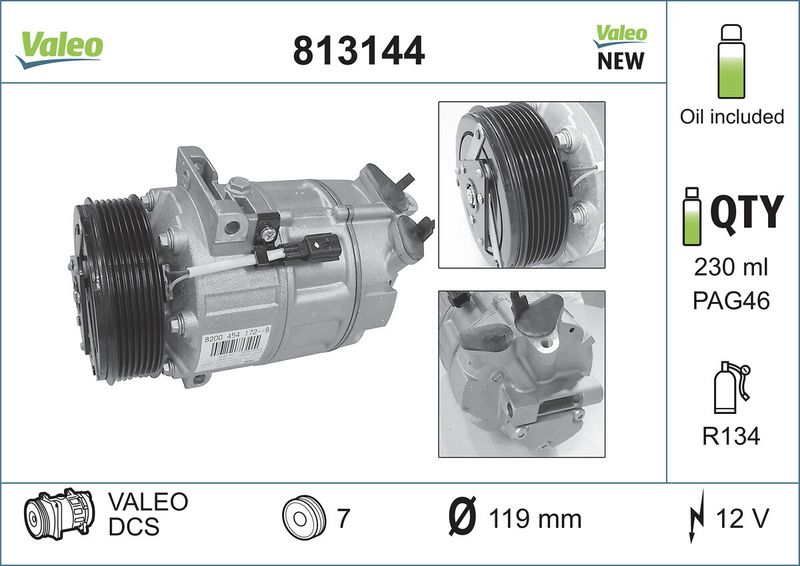 Compressor, airconditioning