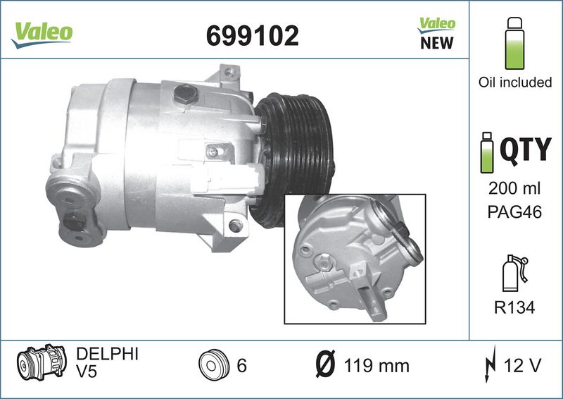 Compressor, airconditioning