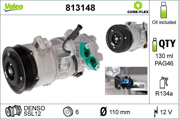 Compressor, airconditioning