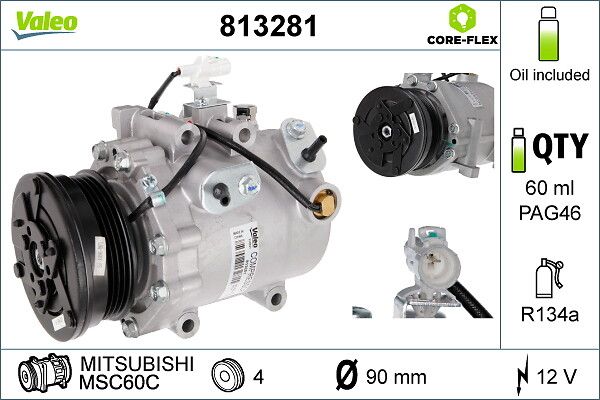 Compressor, airconditioning
