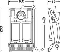 Bandenspanningsmeter/-pomp