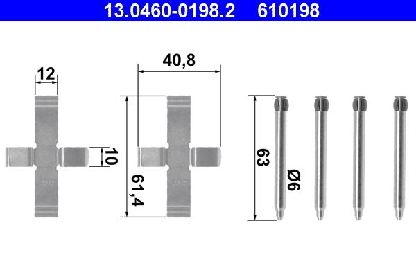 Accessoireset, schijfremblok