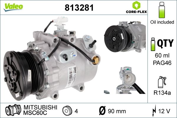 Compressor, airconditioning