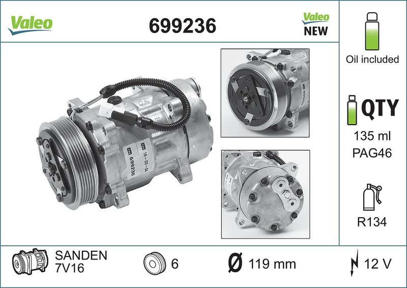 Compressor, airconditioning