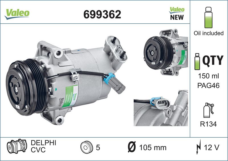 Compressor, airconditioning
