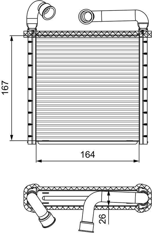 Kachelradiateur, interieurverwarming
