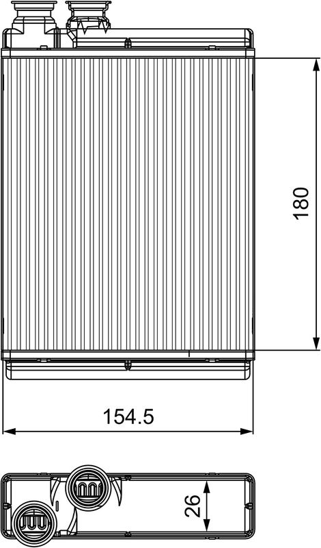 Kachelradiateur, interieurverwarming