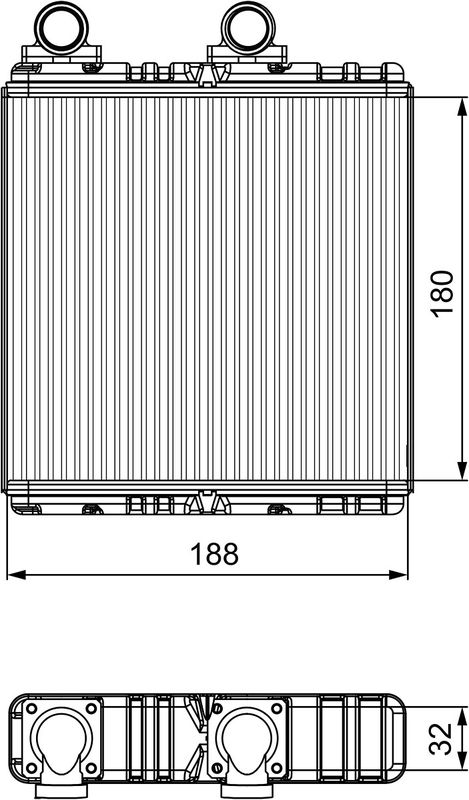 Kachelradiateur, interieurverwarming