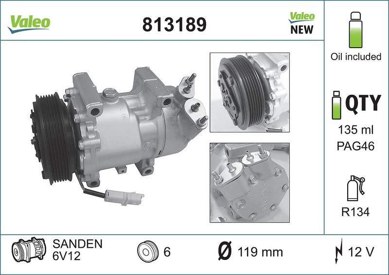 Compressor, airconditioning