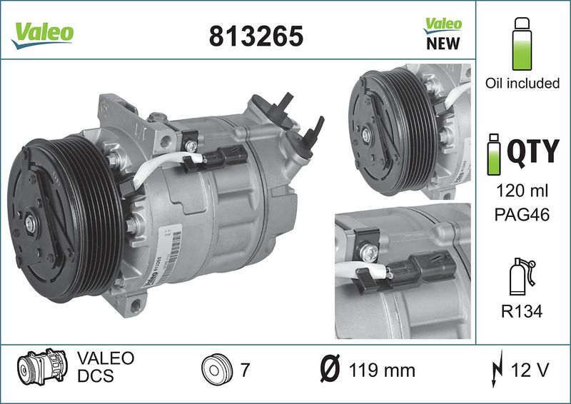 Compressor, airconditioning