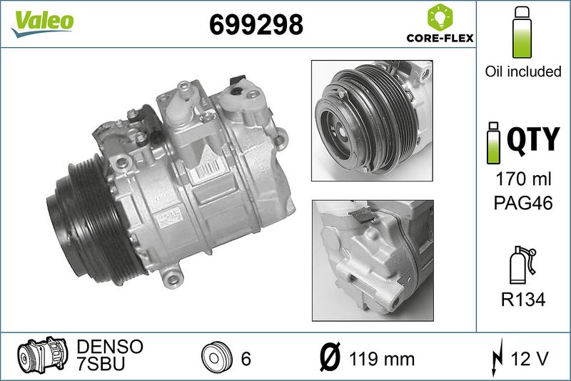 Compressor, airconditioning