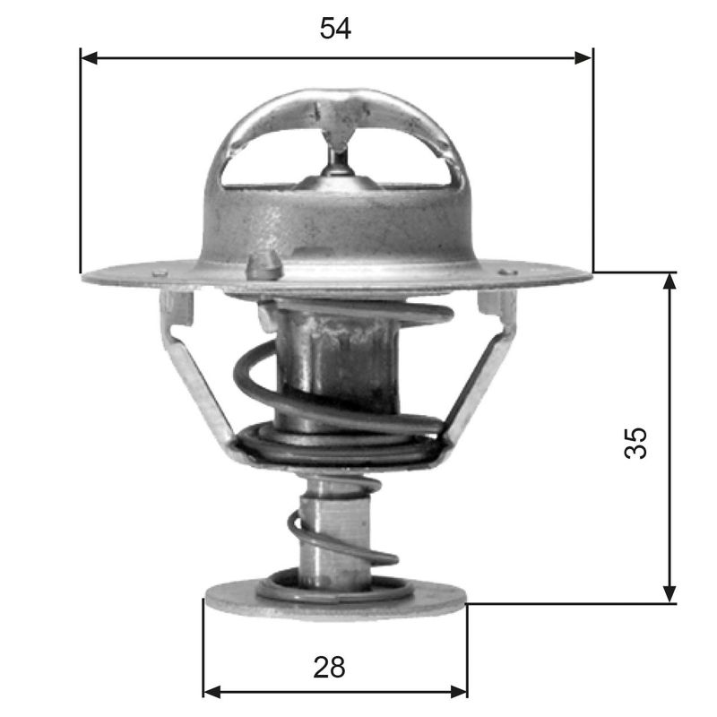 Thermostaat, koelvloeistof