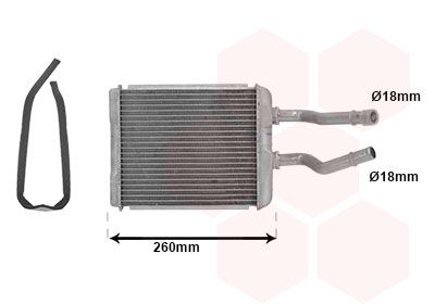 Kachelradiateur, interieurverwarming