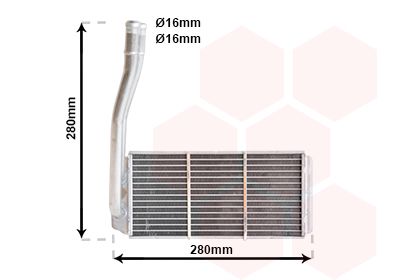 Kachelradiateur, interieurverwarming