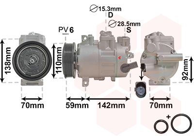 Compressor, airconditioning