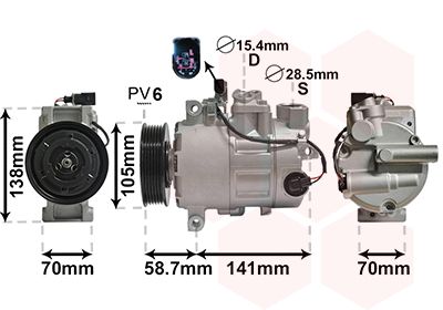 Compressor, airconditioning