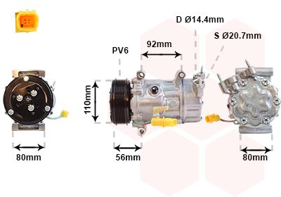 Compressor, airconditioning