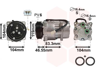 Compressor, airconditioning