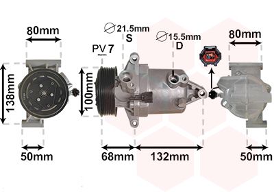 Compressor, airconditioning