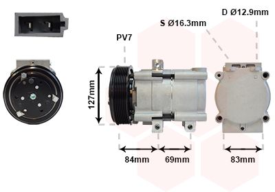 Compressor, airconditioning