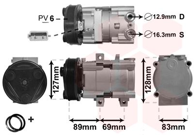 Compressor, airconditioning