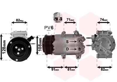 Compressor, airconditioning