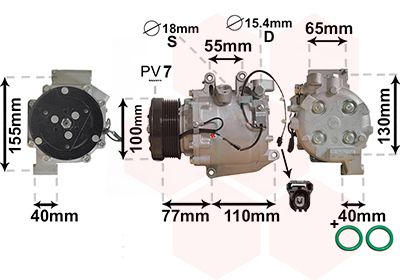 Compressor, airconditioning
