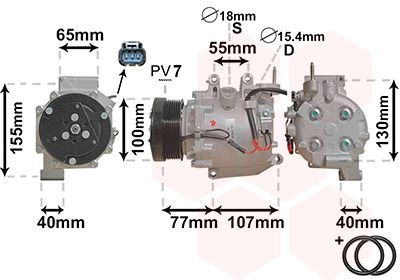 Compressor, airconditioning