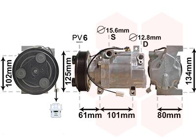 Compressor, airconditioning