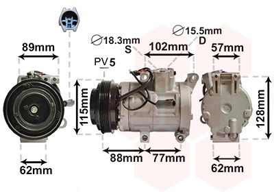 Compressor, airconditioning