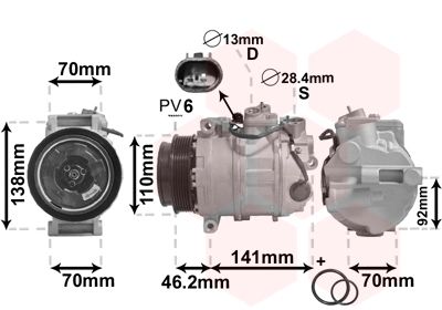 Compressor, airconditioning