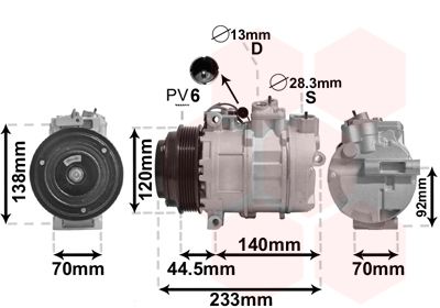 Compressor, airconditioning
