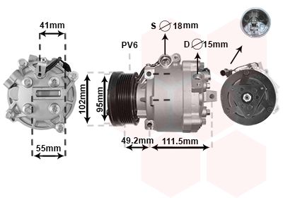 Compressor, airconditioning