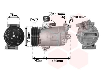 Compressor, airconditioning