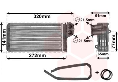 Kachelradiateur, interieurverwarming