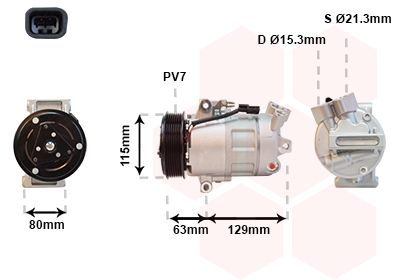 Compressor, airconditioning