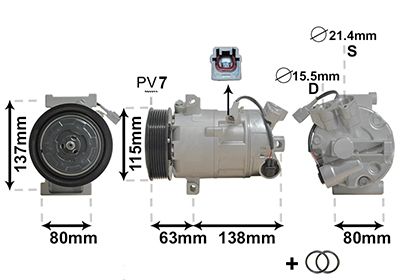 Compressor, airconditioning
